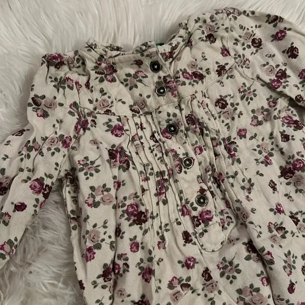 ❤️5/$25❤️ United Colors of Benetton Floral Dress - Picture 2 of 6